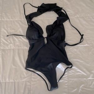 Sexy one piece with cross cross back
